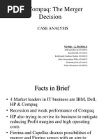 compaq dec acquisition hp compaq merger cultural issues